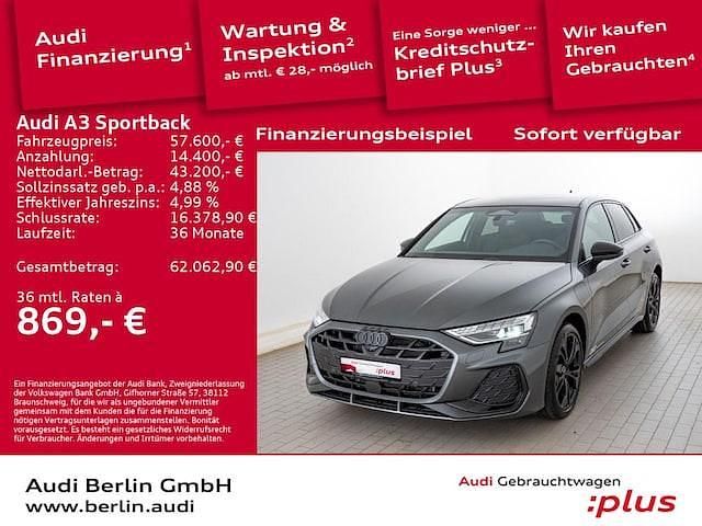Daytonagrau perleffekt Gebraucht 2026 Audi A3 Sportback e-tron Ambiente Limousine | 57.600 € - Bild 1/4