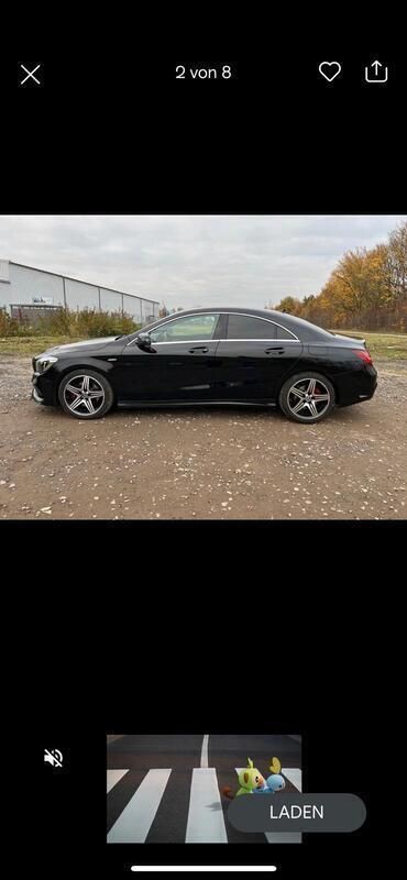 Schwarz Gebraucht 2018 Mercedes CLA250 AMG line Limousine | 28.600 € (Etwas zu teuer) - Bild 1/4