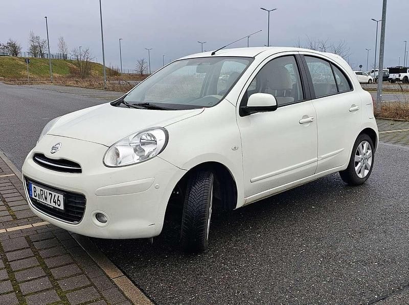Weiß Gebraucht 2012 Nissan Micra Kleinwagen | 7.500 € (Fairer Preis) - Bild 1/4