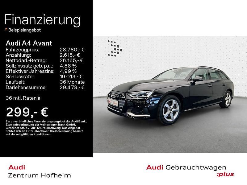 Schwarz Gebraucht 2023 Audi A4 Advanced Kombi | 28.780 € (Guter Preis) - Bild 1/4