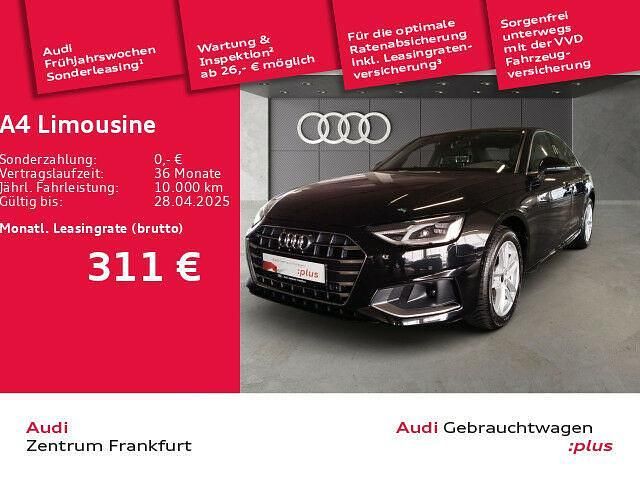 Mythosschwarz metallic Gebraucht 2024 Audi A4 Advanced Plus Limousine | 34.999 € (Etwas zu teuer) - Bild 1/1