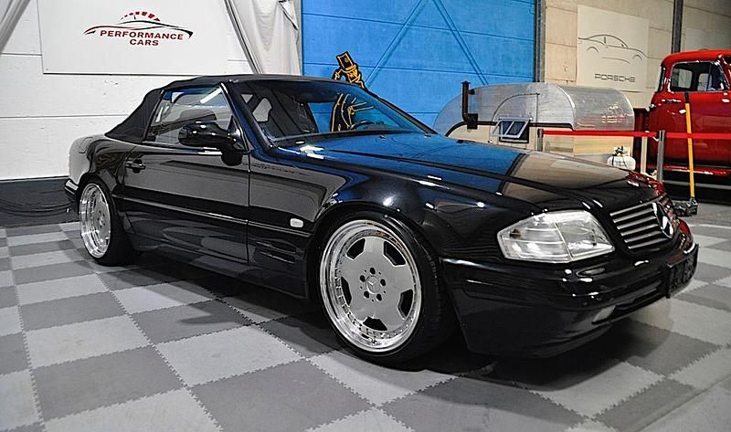 Gebraucht Mercedes SL320 224 PS (164 kW) 2000 Schwarz Cabrio