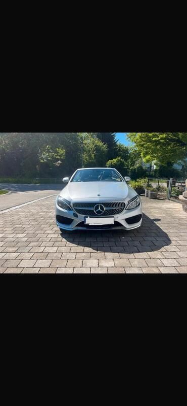 Grau Gebraucht 2017 Mercedes C220 AMG line Cabrio | 23.700 € (Guter Preis) - Bild 1/4