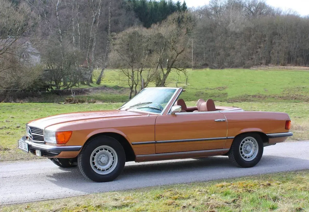 Gebraucht Mercedes SL450 225 PS (165 kW) 1972 Byzanzgold met. Cabrio