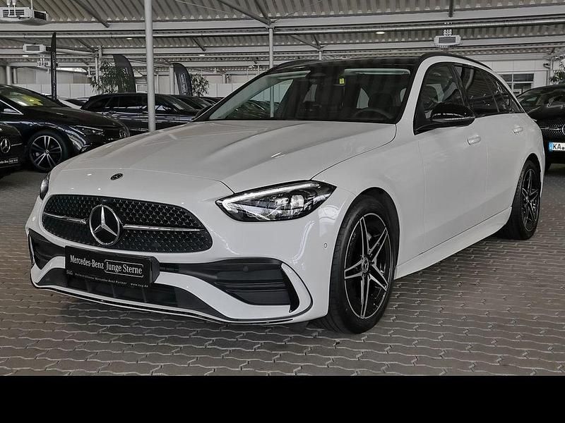 Unilack polarweiß Gebraucht 2024 Mercedes C220 AMG Kombi | 44.990 € (Etwas zu teuer) - Bild 1/4