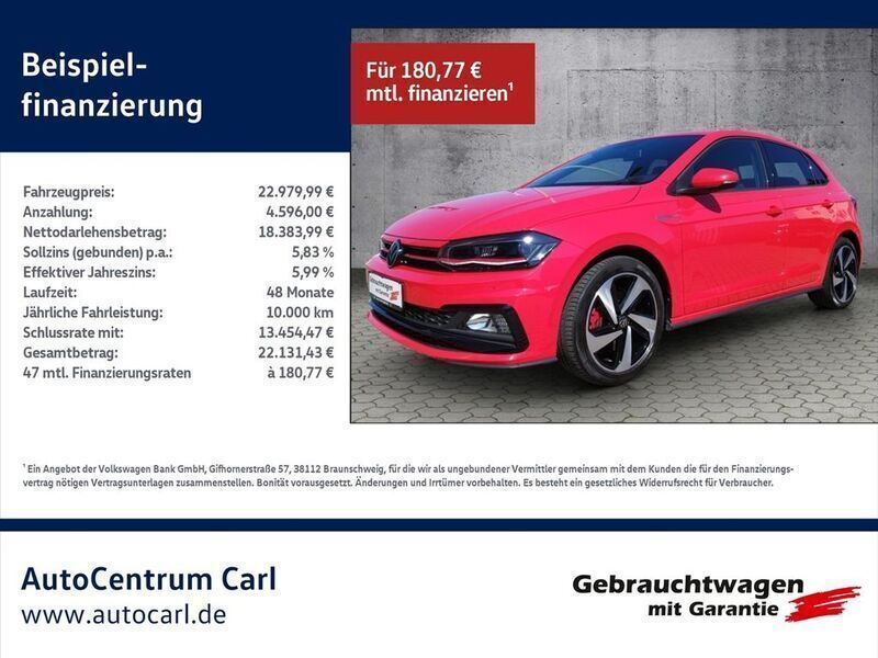 Rot Gebraucht 2021 VW Polo GTI Kleinwagen | 22.980 € (Guter Preis) - Bild 1/4