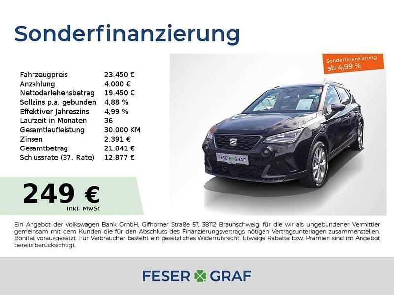 Mitternachtsschwarz Gebraucht 2025 Seat Arona FR SUV | 23.450 € (Fairer Preis) - Bild 1/1