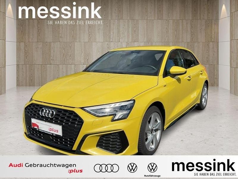 Pythongelb metallic Gebraucht 2023 Audi A3 S-Line Limousine | 28.999 € (Superpreis) - Bild 1/4