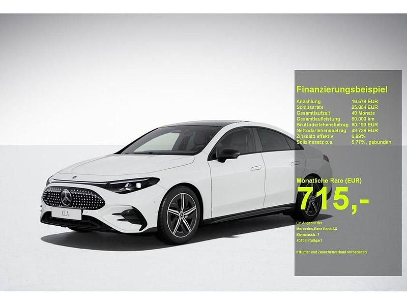 Weiß Neu 2025 Mercedes CLA 250+ Limousine | 66.317 € - Bild 1/3