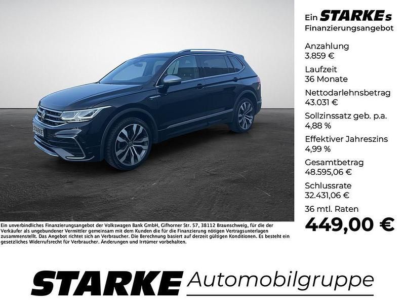 Deep black perleffekt Gebraucht 2024 VW Tiguan Allspace R-line SUV | 46.890 € (Etwas zu teuer) - Bild 1/4