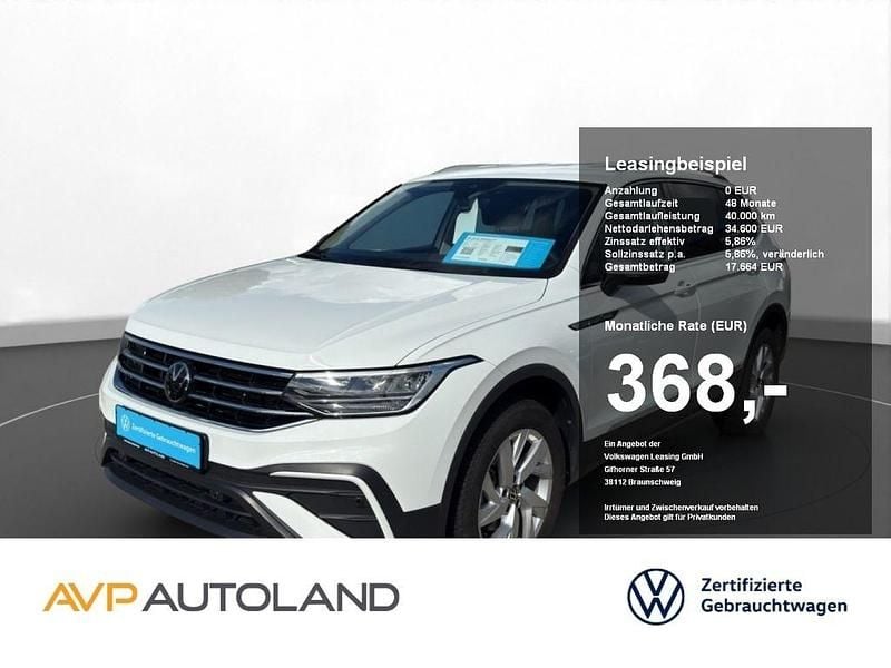 Pure white Gebraucht 2024 VW Tiguan Allspace Life SUV | 33.400 € (Superpreis) - Bild 1/4