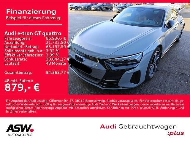 Individuallackierungen audi exclusive Gebraucht 2022 Audi e-tron GT quattro Ambiente Limousine | 86.930 € - Bild 1/3