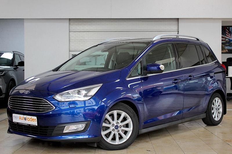 Blau Gebraucht 2017 Ford Grand C-Max Titanium Van / Kleinbus | 14.750 € (Etwas zu teuer) - Bild 1/4