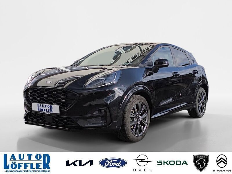 Obsidianschwarz (metallic) Gebraucht 2020 Ford Puma ST-Line X SUV | 22.880 € - Bild 1/4