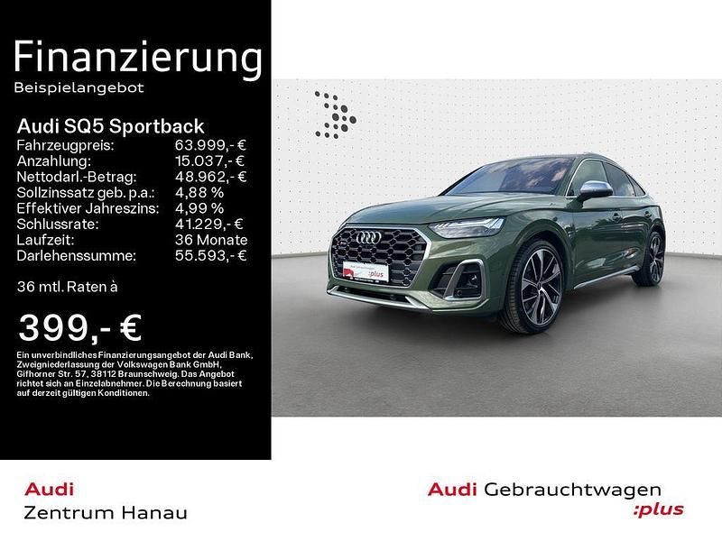 Distriktgrün metallic Gebraucht 2023 Audi SQ5 Sportback Ambiente SUV | 63.999 € (Fairer Preis) - Bild 1/4