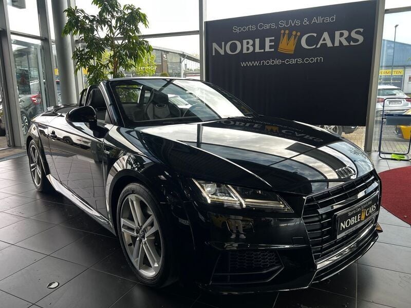 Schwarz Gebraucht 2018 Audi TT Roadster S-line plus Cabrio | 29.990 € (Etwas zu teuer) - Bild 1/4