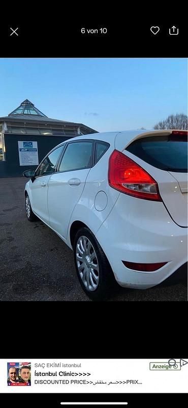 Gebraucht Ford Fiesta 82 PS (60 kW) 2009 Weiß Kleinwagen