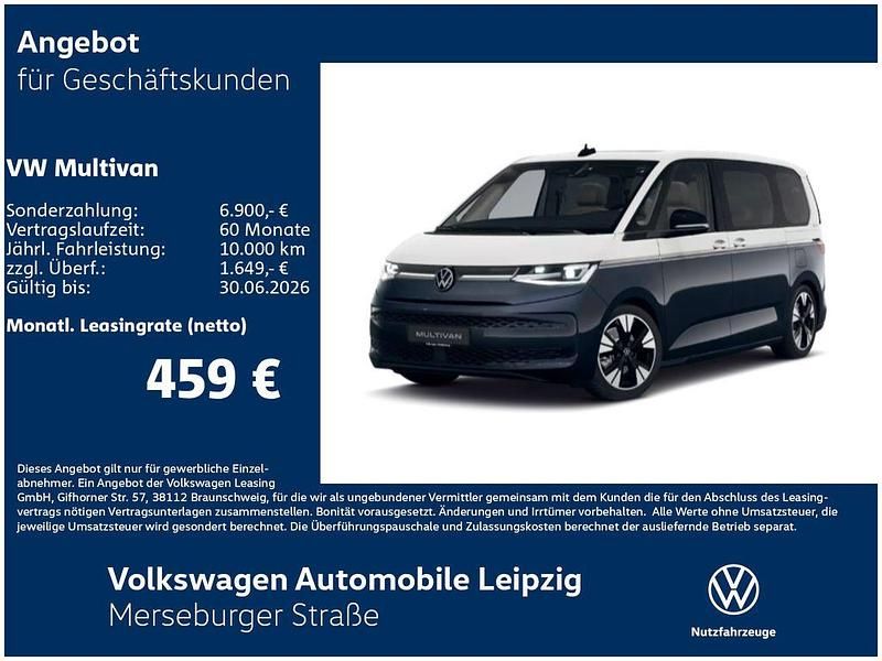 Weiß Neu 2025 VW Multivan Goal Van | 86.990 € - Bild 1/4