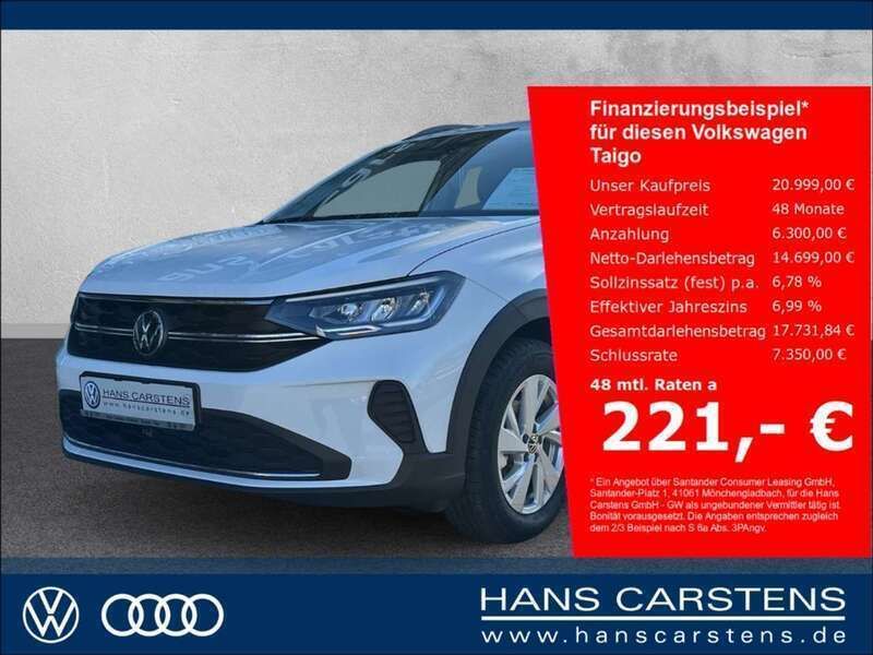 Weiss Neu 2024 VW Taigo Life SUV | 20.999 € (Guter Preis) - Bild 1/4