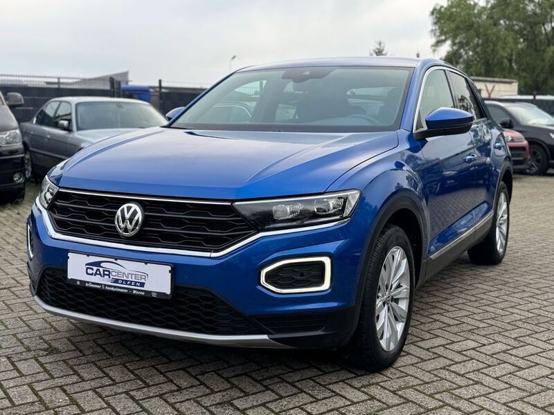 Blau Gebraucht 2020 VW T-Roc Sportline SUV | 18.999 € (Guter Preis) - Bild 1/4