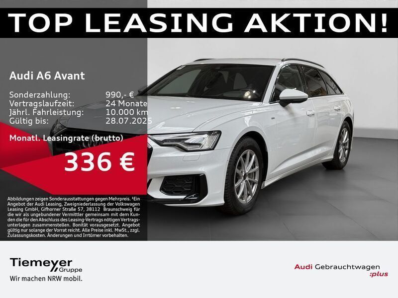 Weiß Gebraucht 2024 Audi A6 S-Line Kombi | 48.520 € - Bild 1/4