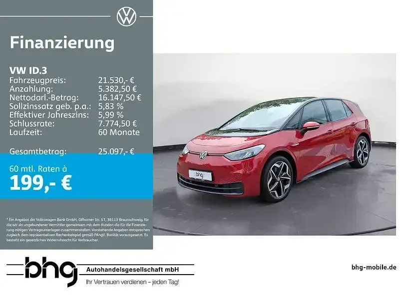 Gebraucht VW ID.3 Pure 110 kW (150 PS) 2022 Kleinwagen