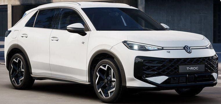 Pure white Neu 2025 VW T-Roc R-line SUV | 36.390 € (Fairer Preis) - Bild 1/1