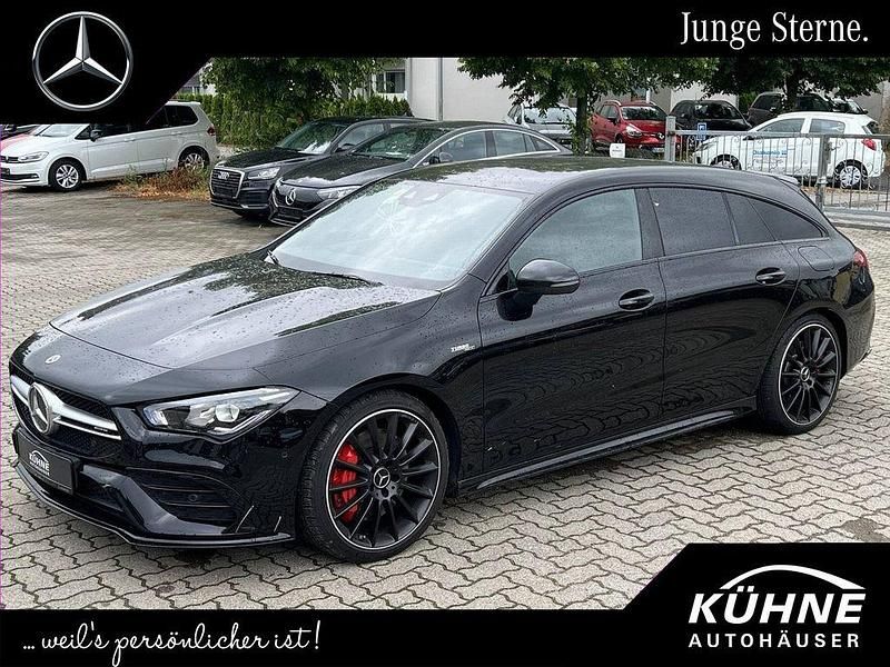 Schwarz, Gebraucht 2022 Mercedes CLA35 AMG Shooting Brake AMG Kombi | 44.540 € (Etwas zu teuer) - Bild 1/4