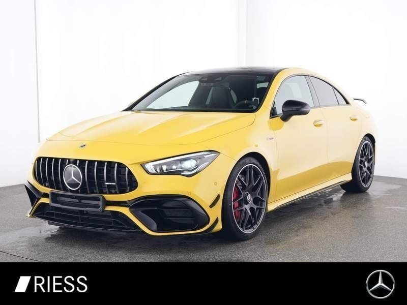 Gelb Gebraucht 2024 Mercedes CLA45 AMG AMG Coupé | 58.740 € (Guter Preis) - Bild 1/4