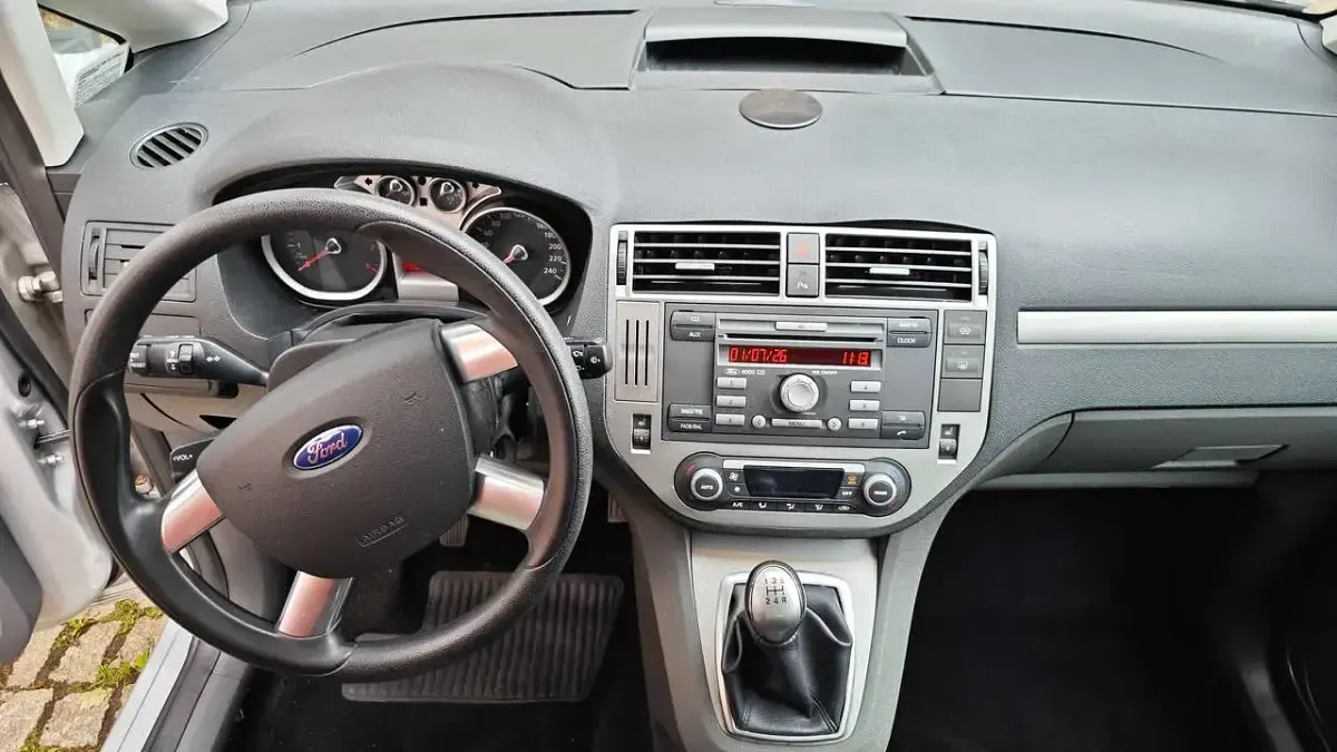 Gebraucht Ford C-MAX Style 101 PS (74 kW) 2009 Silber Van / Kleinbus