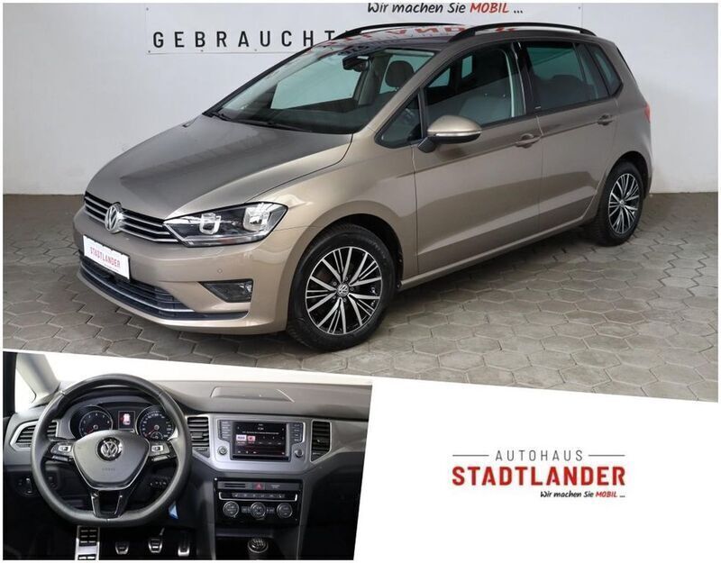 Gold Gebraucht 2016 VW Golf Sportsvan Allstar Van / Kleinbus | 13.990 € (Fairer Preis) - Bild 1/4