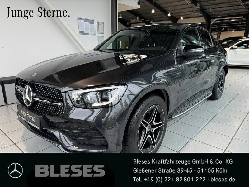Lack graphitgrau Gebraucht 2020 Mercedes GLC300 AMG line SUV | 45.988 € - Bild 1/4