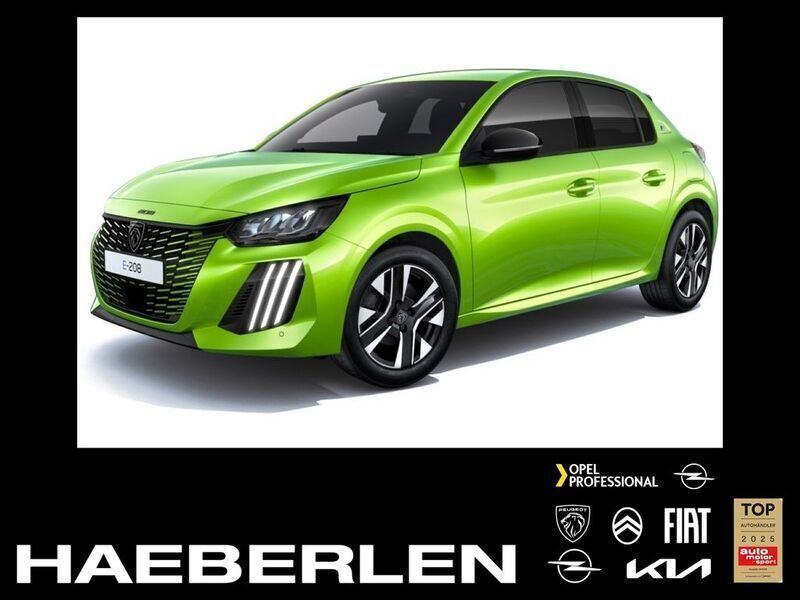Gelb Neu 2025 Peugeot e-208 Allure Kleinwagen | 29.888 € (Guter Preis) - Bild 1/4