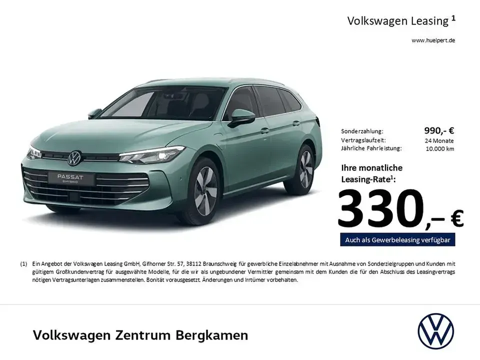 Gebraucht VW Passat Business 204 PS (150 kW) 2025 Maripositgrün metallic Kombi
