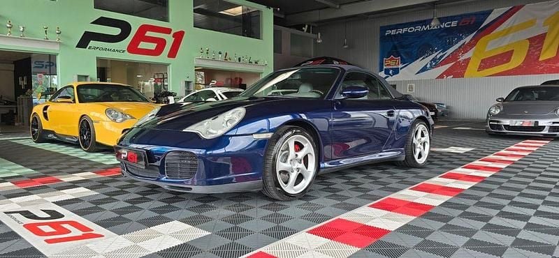 Blau Gebraucht 2005 Porsche 911 Carrera 4S Cabriolet Cabrio | 34.999 € (Superpreis) - Bild 1/4