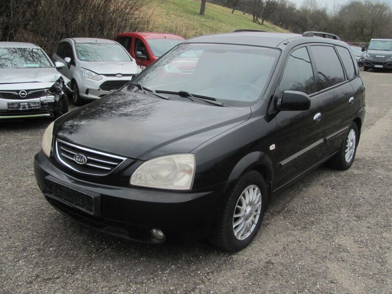 Schwarz Gebraucht 2004 Kia Carens EX Van / Kleinbus | 1.290 € (Fairer Preis) - Bild 1/4