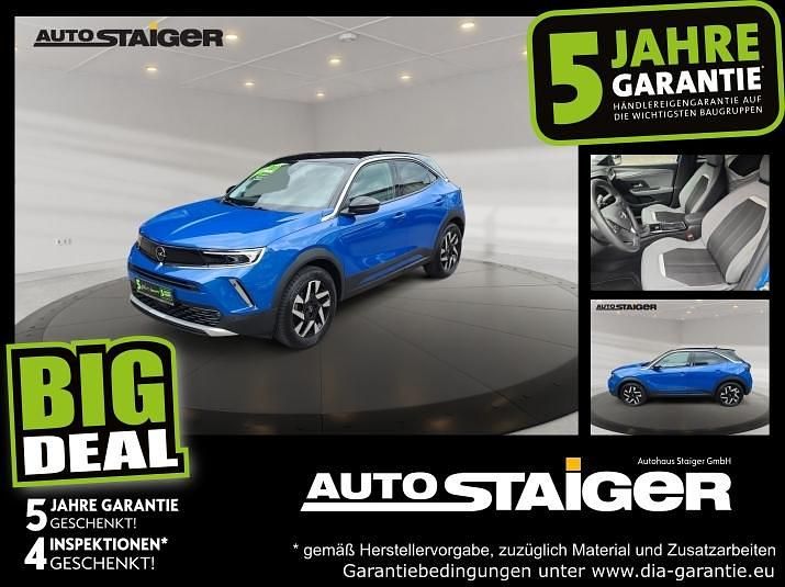 Perl blau/voltaik blau Gebraucht 2021 Opel Mokka SUV | 15.499 € (Guter Preis) - Bild 1/4