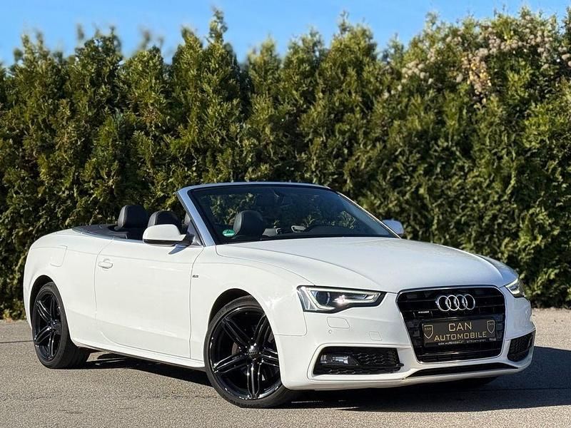 Weiß Gebraucht 2014 Audi A5 Cabriolet S-Line Cabrio | 10.900 € (Guter Preis) - Bild 1/4
