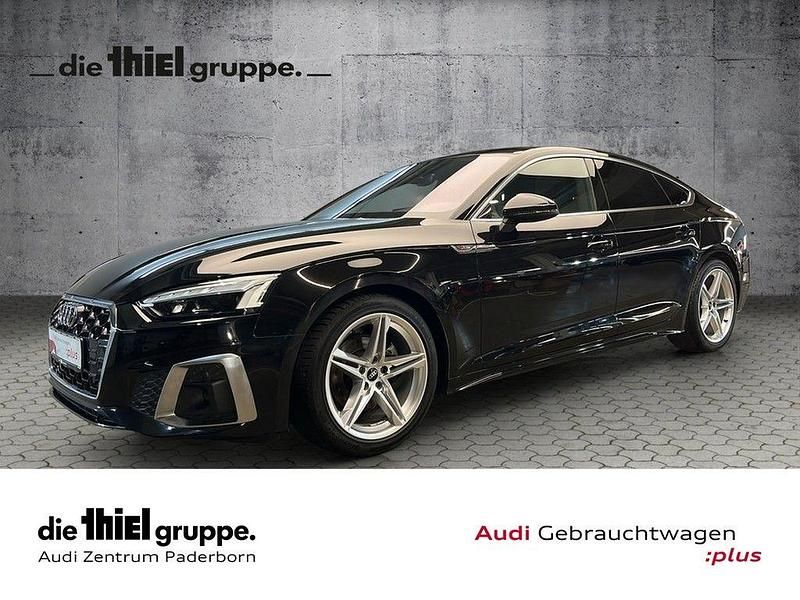 Schwarz Gebraucht 2021 Audi A5 Sportback S-Line Kleinwagen | 32.850 € (Fairer Preis) - Bild 1/4
