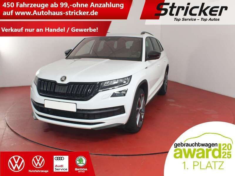Moonweiss metallic Gebraucht 2018 Skoda Kodiaq SportLine SUV | 23.000 € (Guter Preis) - Bild 1/4