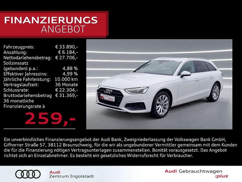 Arkonaweiß Gebraucht 2024 Audi A4 Ambiente Kombi | 33.890 € (Fairer Preis) - Bild 1/3
