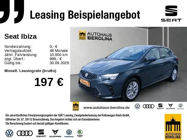 Neu Seat Ibiza Style 116 PS (85 kW) 2026 Blau Kleinwagen