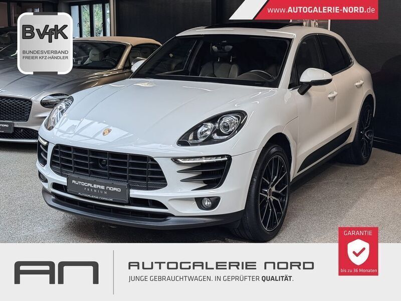Pure white Gebraucht 2018 Porsche Macan S Chrono SUV | 43.900 € (Guter Preis) - Bild 1/4