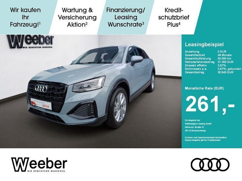 Pfeilgrau perleffekt (metallic) Gebraucht 2024 Audi Q2 Ambiente SUV | 27.450 € (Fairer Preis) - Bild 1/4