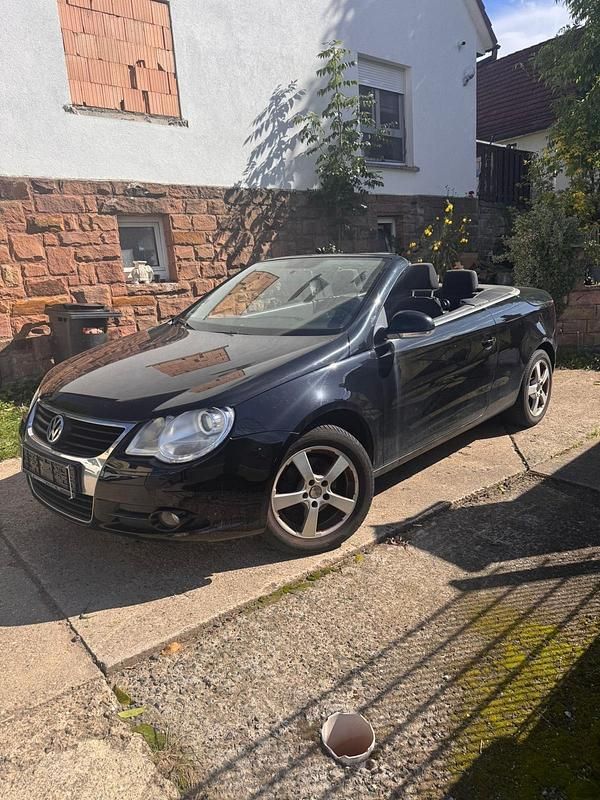 Schwarz Gebraucht 2007 VW Eos Cabrio | 2.950 € (Guter Preis) - Bild 1/4