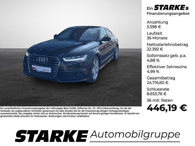 Gletscherweiß metallic Gebraucht 2017 Audi A6 Advanced Limousine | 27.990 € (Fairer Preis) - Bild 1/4