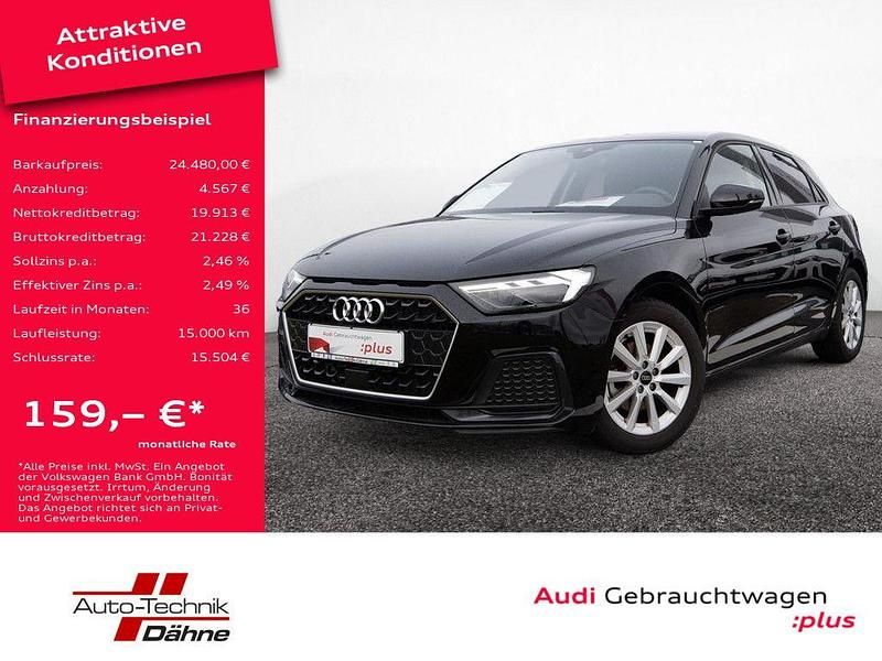 Mythosschwarz metallic Gebraucht 2024 Audi A1 Sportback Advanced Plus Kleinwagen | 24.480 € (Guter Preis) - Bild 1/4