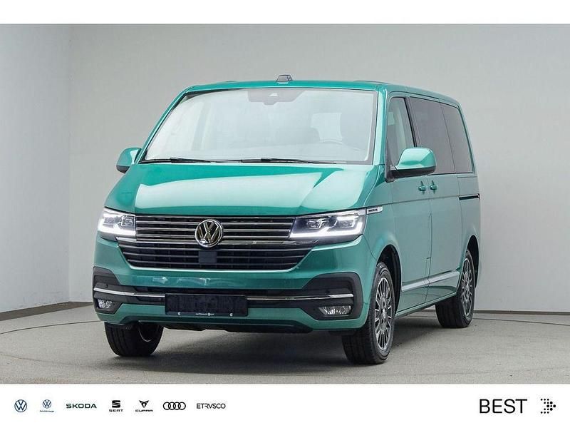Bay leaf green metallic Gebraucht 2021 VW T6.1 Comfortline Van | 43.995 € (Fairer Preis) - Bild 1/4