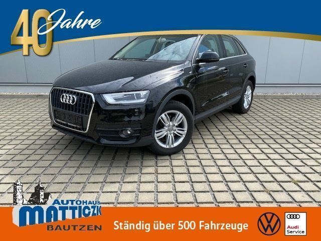 Schwarz (mythosschwarz metallic) Gebraucht 2014 Audi Q3 Comfort SUV | 16.439 € (Fairer Preis) - Bild 1/4