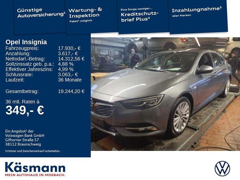 Lichtgrau metallic (metallic) Gebraucht 2018 Opel Insignia Sport Limousine | 17.930 € (Fairer Preis) - Bild 1/4